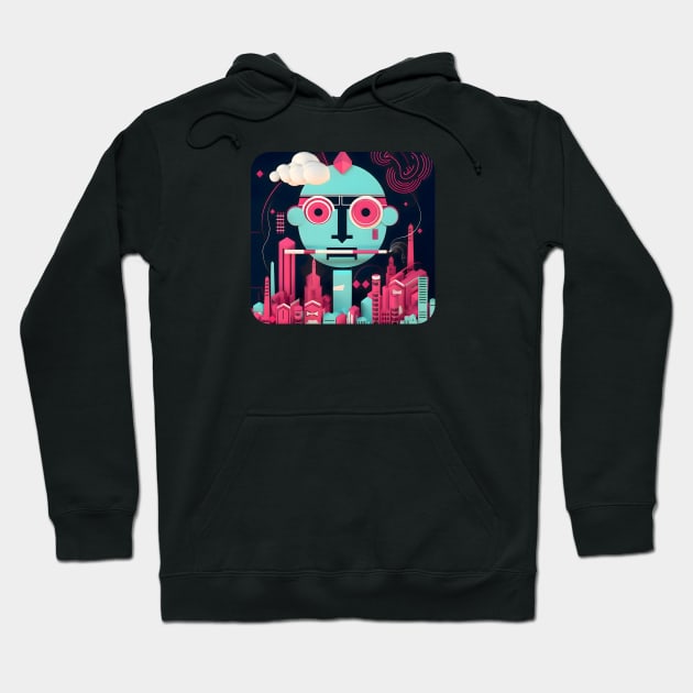 Faces of Cytropolis Hoodie by Polyshirt